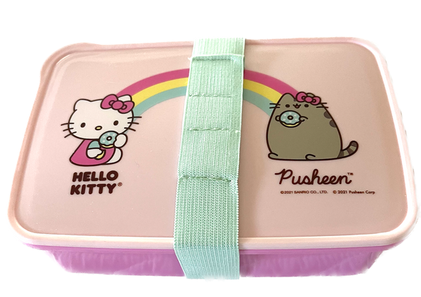 Hello Kitty Loves Pusheen - Travel Flatware Container