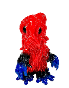 CCP Final Stage Hedorah/Smog Monster Fully Grown, RED/Black/Blue- 5" tall