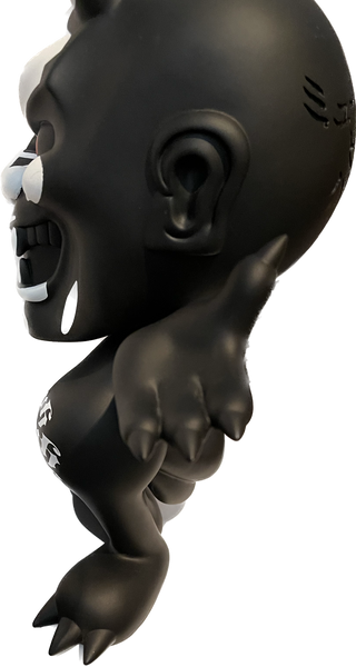 MVH Mascot, Mutant Vinyl HARDCORE, Devil in Black and White, about 2 feet Tall