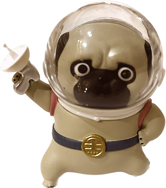 8 Different Cats and Dogs, Roaming The Galaxy Series, Wuhuang-Wanshui (Cat) Bazahey (Pug), Made in 2020 By 52Toys