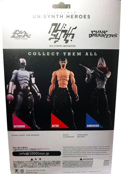 AITSURER (5.5")Action Figure by 1000Toys + NU:SYNTH + PUNK DRUNKERS, 2018, Poseable in a Great Number of Positions.