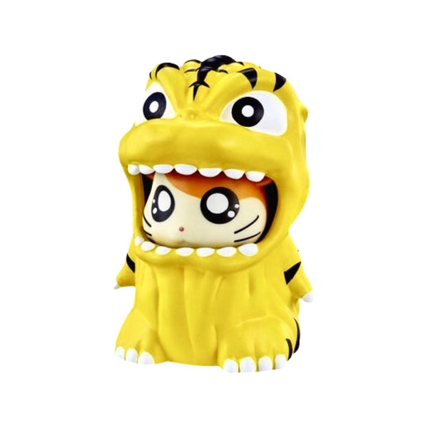 Hamtaro Dressed as Godzilla Tiger, by Bandai,  3.5" Tall, 2.5" Wide