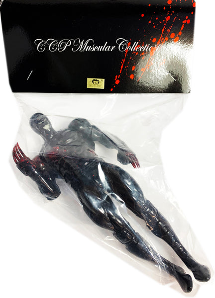 CCP "Character Contents Production" 2002 Boxed Set of: Warsman and BuffaloMan, 2 Black Vinyl Figures and a Medium Black T-Shirt Made By Monster