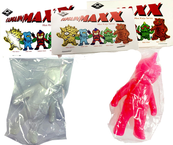 Captain Maxx Mini, 3.25" Tall, New in Bag, White or Bright Pink by Mark Nagata of Max Toys