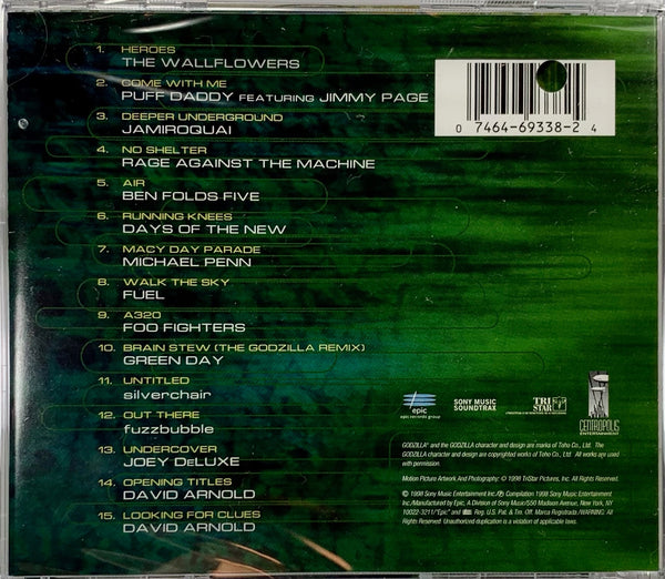 Godzilla 98 CD Soundtrack by Sony Music Soundtrax, Sony Music Entertainment, Inc. David Arnold