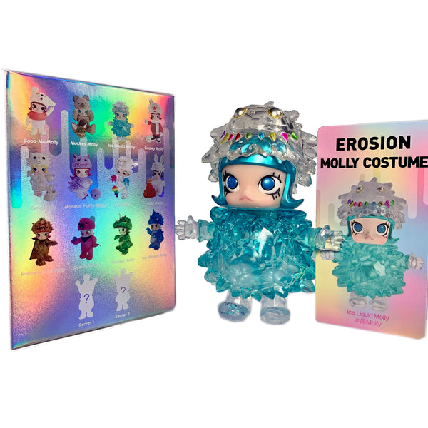 Erosion Molly Costume Series, ICE LIQUID MOLLY, 4" Tall, Molly x Instinctoy, 2021 by Popmart