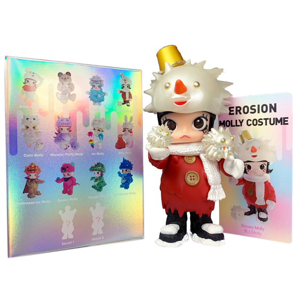 Erosion Molly Costume Series, SNOWY MOLLY, 4" Tall, Molly x Instinctoy, 2021 by Popmart