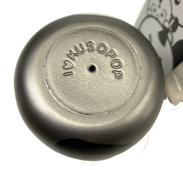 KUSOPON KAIJU FC, Fighting Championship, Designer toy, Silver/Graphite vinyl Kaiju in a Box, 3" tall, 3" wide