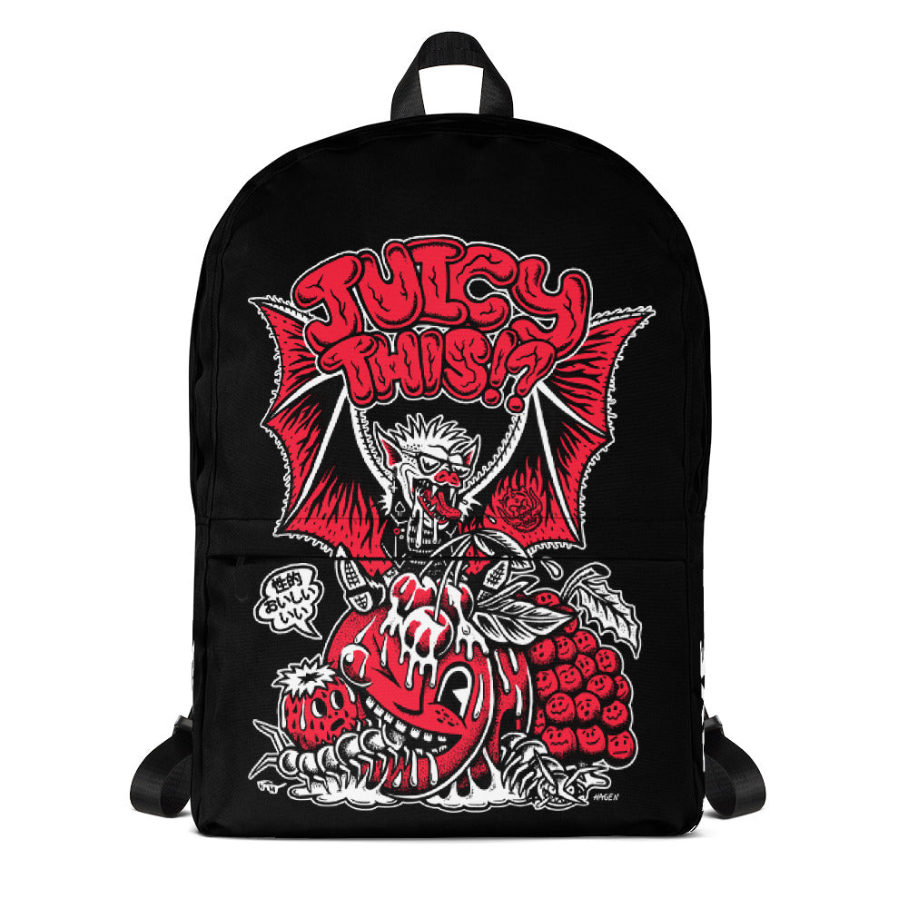JUICY THIS!? Backpack with Alex Hagen Illustration!