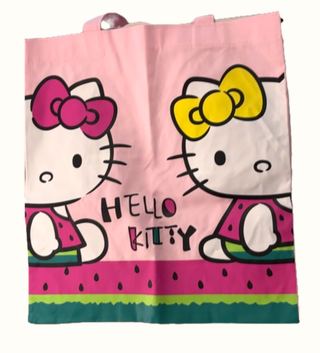 Hello Kitty Soft Cotton Tote Bag (watermelon)