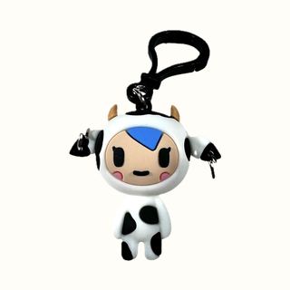 TokiDoki Character Series Bag Clip, MOZZARELLA, Stylized Vinyl Mini Figure, 3" Tall