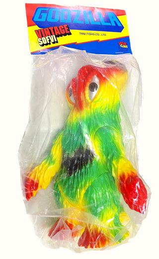 *Hedorah Tokyo Style, By Marmit x Medicom, Red, Green, Black on Yellow Vinyl, 8" Tall,Vintage SOFVI