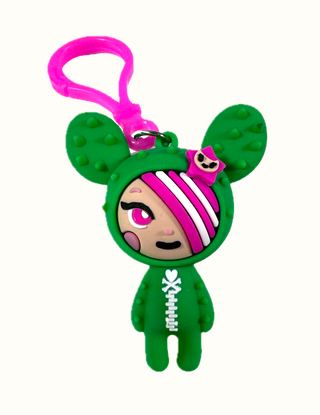 TokiDoki Character Series Bag Clip, SANDy, Stylized Vinyl Mini Figure, 3" Tall