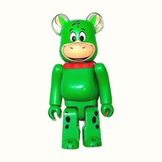 BEARBRICK Series 45, FLINTSTONES DINO,100%, has card & also box