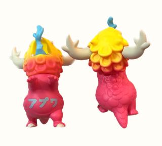*Series 2 Kaiju Hunting Apuwa by Fee Bee JP, Yellow, Pink