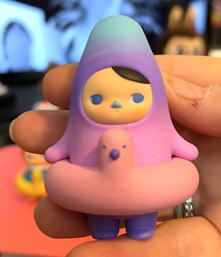 Pucky Pool Baby pastel rainbow collectible