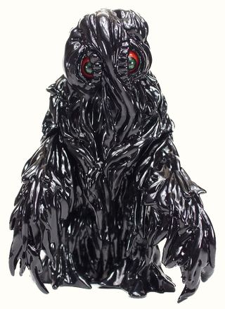 *Hedorah Final Stage CCP, New, Gloss Black Vinyl, Red & Green Eyes, 11" Tall