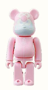 BEARBRICK Series 48, Pink Gelato, 100%, Has card and box collectible
