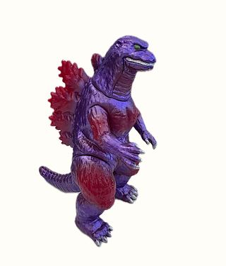 *CCP GODZILLA 1995, MIDDLE SIZE, 5.25" Tall, Bagged With Header, Purple on Red Vinyl