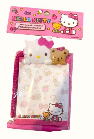 Hello Kitty Mini Notepad, Clipboard and Tiny Pen, Sanrio