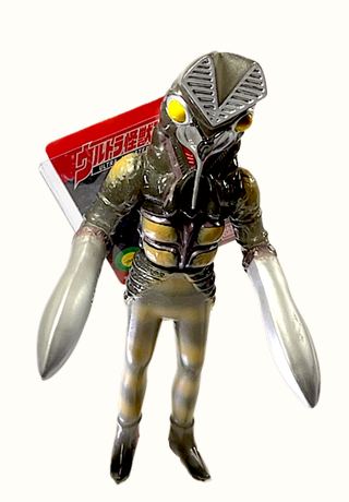 *Baltan Ultra Monster, Small Vinyl Alien Enemy, 7" ,  Bandai Small Sofubi collectible