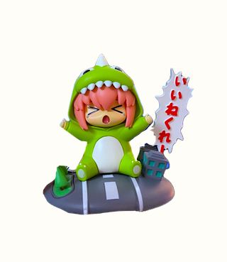 Gojigirl Green, Roaring "Love Me", removable from base collectible