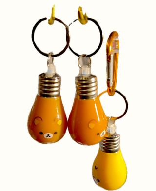Rilakuma key chain, Lighting Up Lightbulb collectible