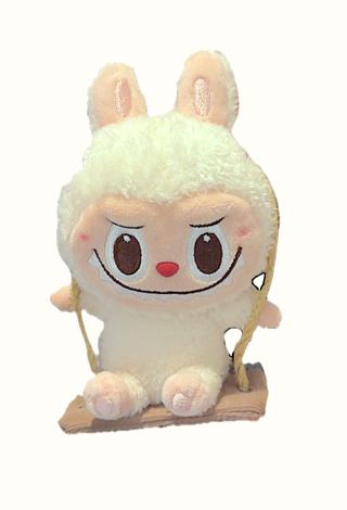 Woodland Labubu On A Swing (white) 100% Genuine PopLand/PopMart collectible