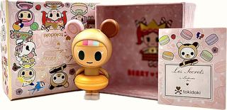 TokiDoki Les Secrets, Gift Box, By Laduries, Paris, Berry Sweet, Donut Girl, Vinyl Mini Figure, 4" Tall collectible