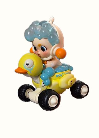 *Skullpanda,  Racing in a Bubble Ducky Car (SOOO CUTE!) collectible