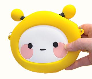 BOBO and COCO Honey Bee Bag, Silicon with Shoulder Strap Included, Zip Top, By Pop Mart collectible