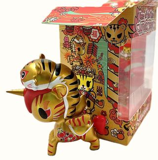 TokiDoki Unicorno, Year Of The Tiger, Open Window Box, Vinyl Mini Figure, 4" Tall collectible