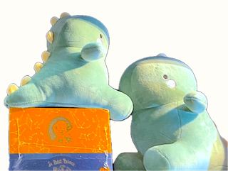 *Dino Green LARGE 10" Super Soft and Squishy, Pictured on the RIGHT collectible