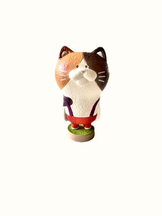 "Animal Friends" Series,  Singles - Calico Cat - Looks Like Hand-Carved Wood