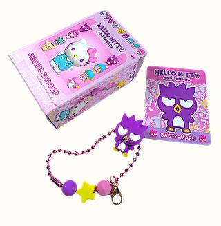 Hello Kitty Character Series Chain Clip, Batz Maru, Stylized Vinyl Mini Figure, 1" Tall collectible