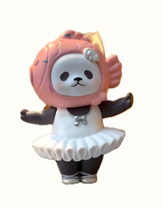 *Takoyaki Panda Ballerina, Fish Basket Box, Lenticular Picture Included collectible