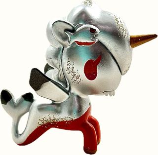 TokiDoki Mermicorno Rager, Series 6, With Box, Stylized Vinyl Mini Figure, 3" Tall
