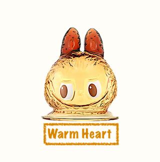 Labubu Double Wall Glass in Clear Orange By Pop Mart collectible