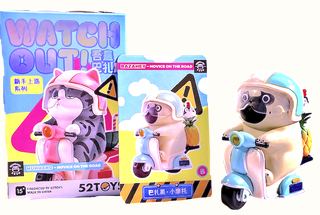 *BAZAHEY (DOG) & Wuhuang Wanshui (cat), 5th Watch Out -  Dog Pineapple Express Scooter -  Click On Photo To See More. collectible
