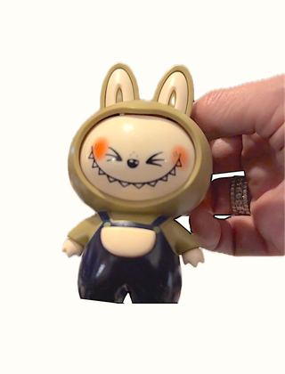 Rabbit Crazy Face, 4" KeyChain, Pushbutton Face, Changes to 3 Different Faces collectible