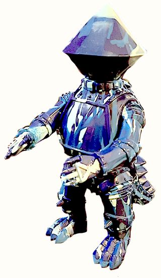Super7, Brian Flynn’s Crystal Mecha SSSS Exclusive, Ltd., Cream and Blue Marble Vinyl collectible