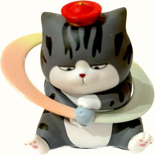 *Wuhuang (CAT) & Bazahey (Dog) Roaming the Galaxy!  CAT Studying Galaxy Planet - by 52Toys collectible