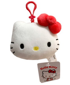 Hello Kitty Bag Clip, 4"x3", Soft and Fuzzy Companion to Hang Out With You, or That Special Friend That Deserves a Gift!
