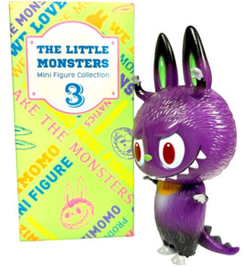 Labubu/Zimomo, The Little Monsters Series 3,Purple, Open Blind Box Stylized Vinyl Mini Figure, 3" Tall