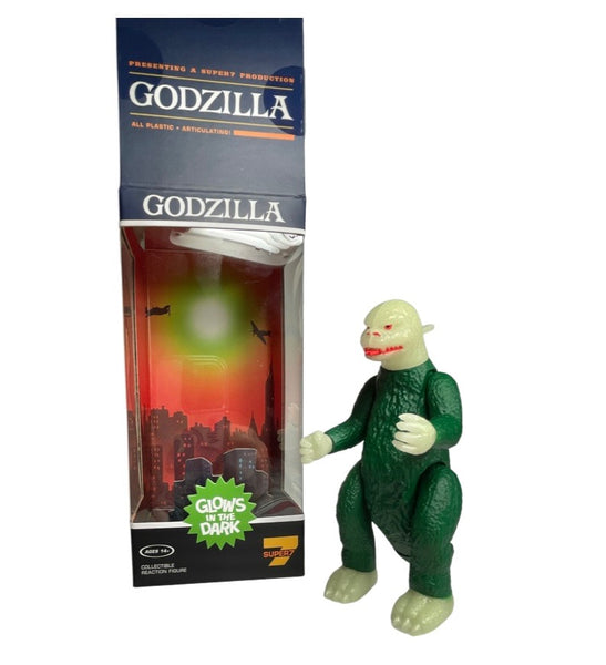 GODZILLA GID (Glow In the Dark) Boxed Reaction Figure by Super7