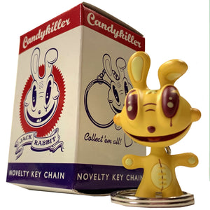 Candykiller Jack Rabbit 2" (Vintage) Novelty Key Chain by Brian Taylor - GID variants