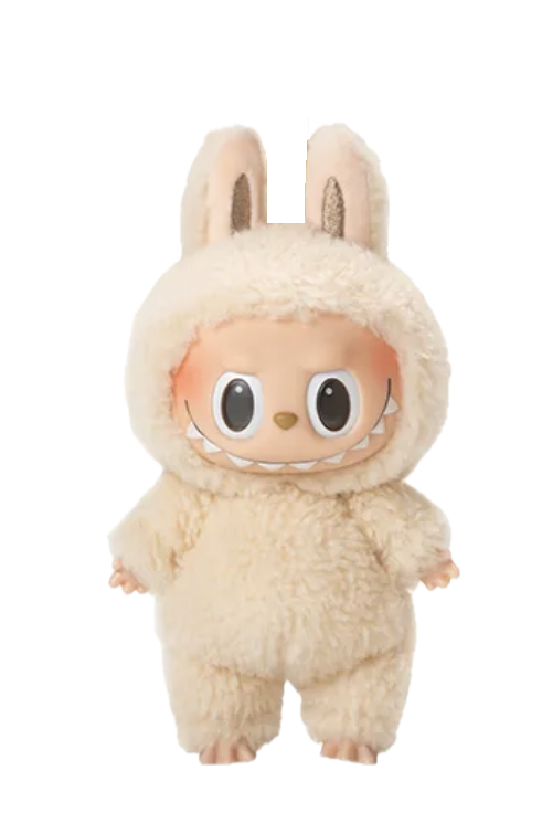 Labubu Macaron, Soy Milk, Genuine,100% Authentic PopMart Plush Keychain, 7" Tall