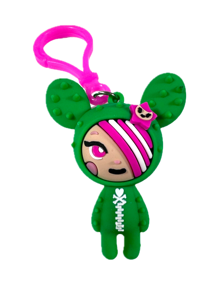 TokiDoki Character Series Bag Clip, SANDy, Stylized Vinyl Mini Figure, 3" Tall