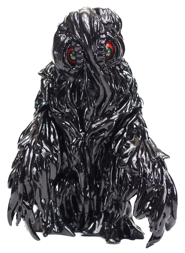 *Hedorah Final Stage CCP, New, Gloss Black Vinyl, Red & Green Eyes, 11" Tall