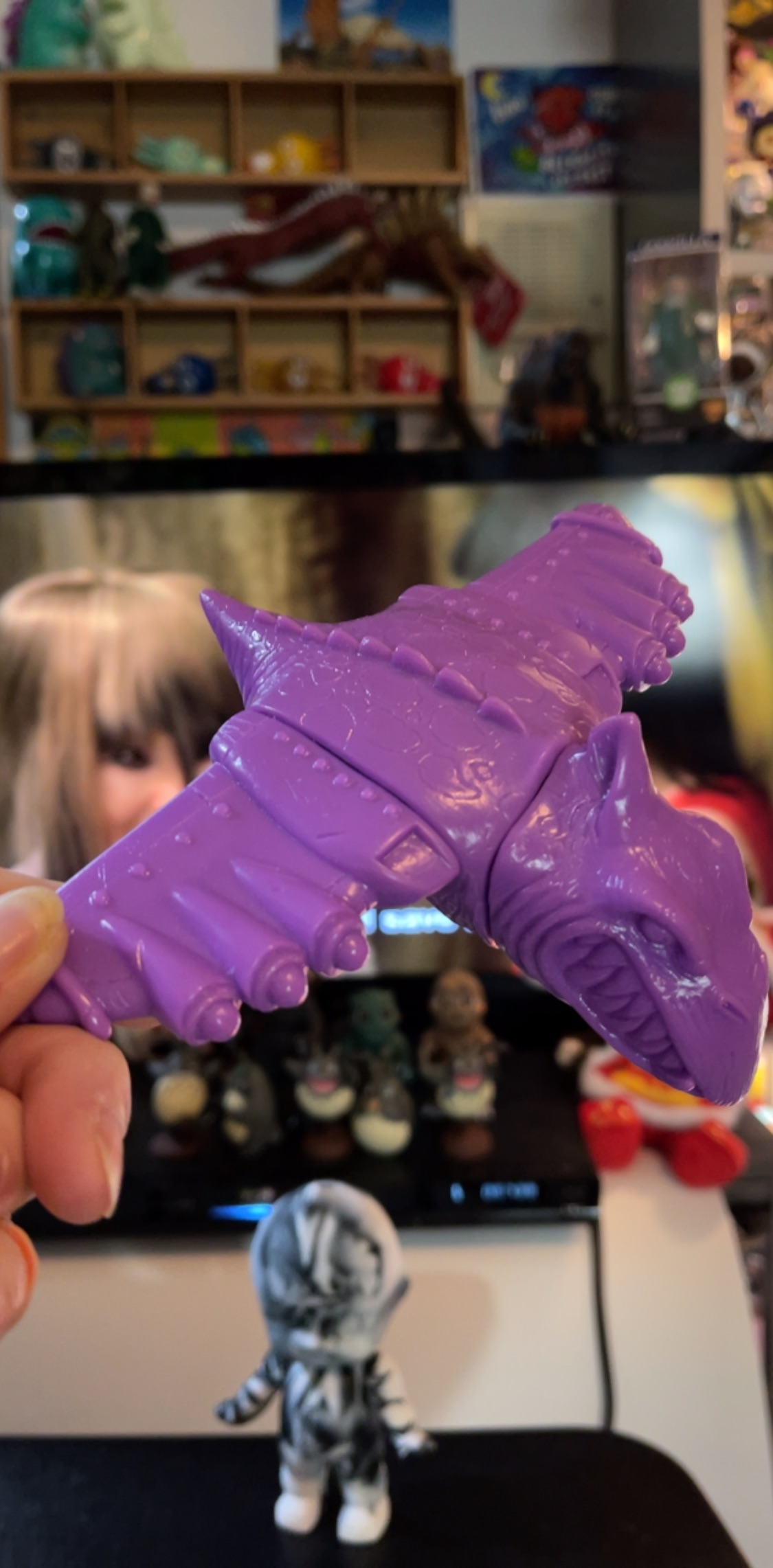 Don Diablo's -James Groman purple pterodactyl + 6 More  Armed Dinos Peach Colored Ones